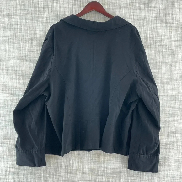 Lane Bryant Women's Blazer Jacket Black size 28 8575/b - Picture 3 of 8